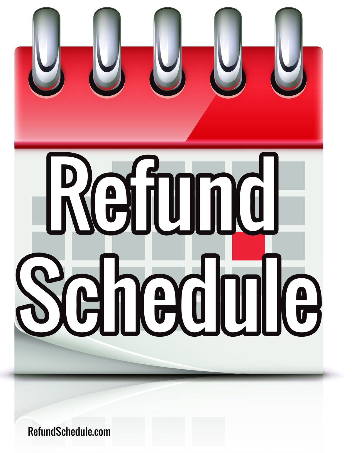 Where can you find the refund date schedule for tax refunds?