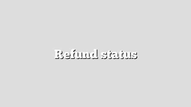 federal refund status